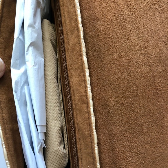 NWT Patricia Nash Caprina Diamond Weave Crossbody Clutch Natural - Picture 7 of 10